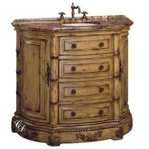   (single) 42 inch Antique Parchment Bathroom Vanity