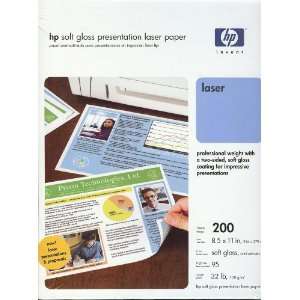    HP Soft Gloss Presentation Laser Paper 200 Sheets