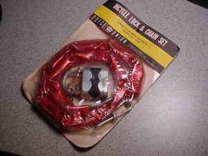 BICYCLE CHAIN & LOCK VINTAGE FITS MURRAY SCHWINN OTHERS  