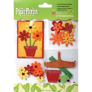  Petaloo Paper Florist Kit   36PK/Red,Yellow,Orange