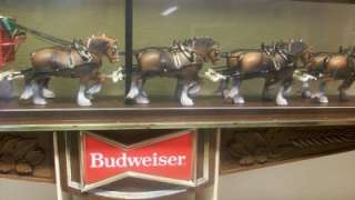   Beer Clydesdale Horses Big Bar Sign Clock Bar Light MUST SEE  