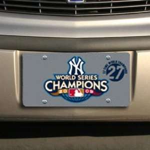  License Plate Mirrored Tag   27 Time World Champions   New 