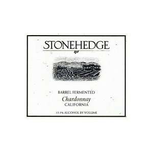  Stonehedge Chardonnay California 750ML Grocery & Gourmet 