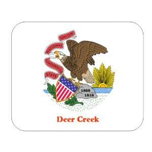   US State Flag   Deer Creek, Illinois (IL) Mouse Pad 