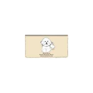  Bichon Rescue Cotton Checkbook Cover