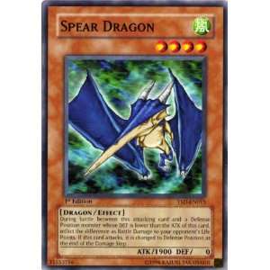  Spear Dragon Yugioh YSD EN015 Common Toys & Games