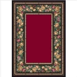 Innovation English Floral Ruby Rug Size 54 x 78 