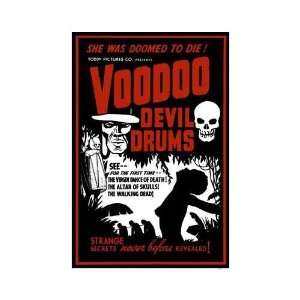 Voodoo Devil Drums Movie Poster, 11 x 17 (1944) 