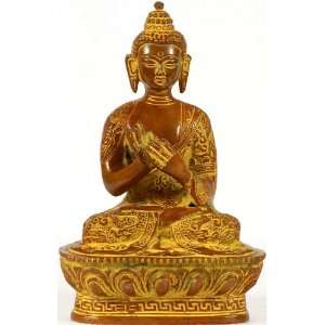  Preaching Buddha   Brass Sculpture