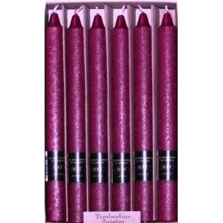 Root 9 Unscented Arista Candles, Wine Color, 12 Pack Box