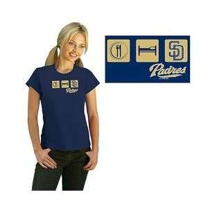  San Diego Padres Womens Eat, Sleep, Team T shirt by G III 