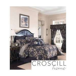 Croscill Piedmont Ascot Valance Plum Damask 