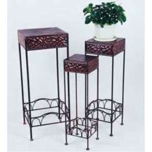  3 Pc Square Iron Plant Stands
