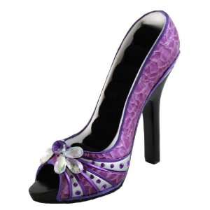 Urban Glam High Heel Shoe Ring Holder Purple 5 