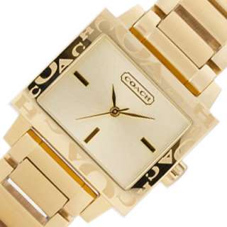 Gold Tone Bracelet COACH Ladies New Analog Watch 14501333  