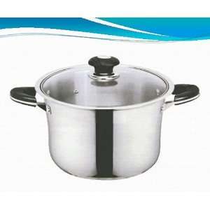  Stainless Steel Stock Pot W/Tempered Glass Lid 10QT 