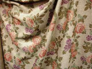 Rose Blossom Faux Wool Home Deco Fabric 58wide BTY  