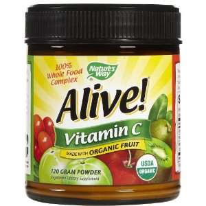  Natures Way Alive Vitamin C Powder, 120 Gram Health 