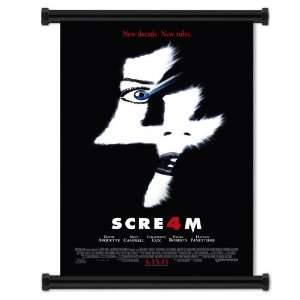  Scream 4 Movie Fabric Wall Scroll Poster (31x42) Inches 