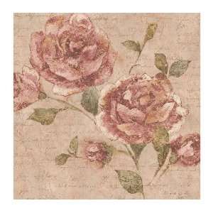  Rose Floral Art on Canvas Home Accent FFM10547AC