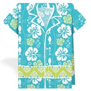  Lets Party By Hawaiian Fish Blue Stand Up 3D Lunch Napkins 