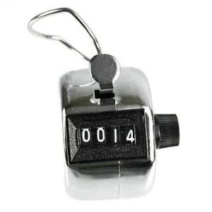  Chrome Tally Counter   Thumb Button & Finger Ring Office 