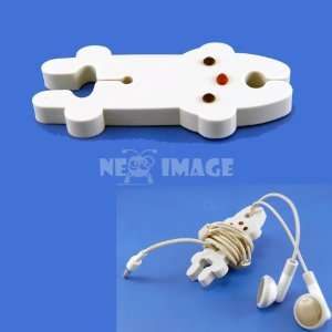   earphone/ipod wire cord winder organizer polar bear
