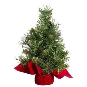  8 Mixed Pine Tree x28 in Felt Bag Red (Pack of 36)