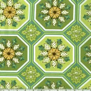  45 Wide Michael Miller Ginger Blossom Tile Caribe Fabric 