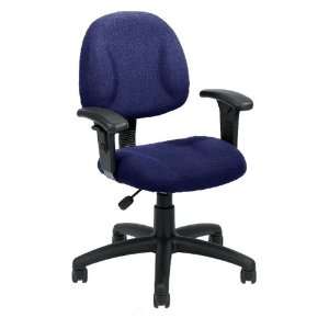  Black Boss Office Products Deluxe Posture Chair with 