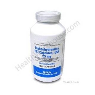 Diphenhydramine HCI 25 Mg Allergy Medicine and Antihistamine Compare 