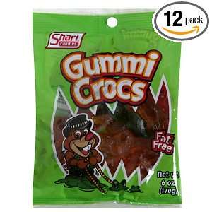 Shari Gummi Crocs, 6 Ounce Bags (Pack of 12)  Grocery 