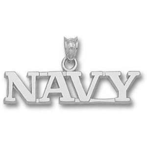  Navy Midshipmen Sterling Silver NAVY 1/4 Pendant 