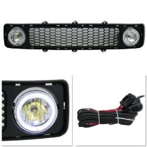 05 09 SCION tC BLACK GRILLE AND CHROME FOG LIGHTS WITH WHITE HALOS AND 
