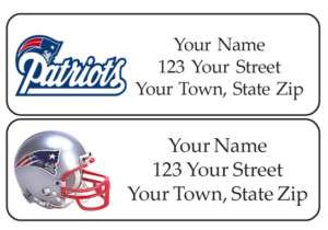 Personalized NEW ENGLAND PATRIOTS Address Labels  