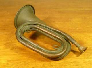 Vintage Wurlitzer Brass Bugle Chicago Depot WWI 1917  