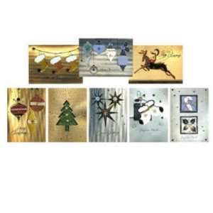  New   X Mas Gold/Silver W/Ornament Cards Eng Case Pack 192 