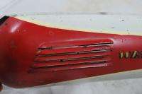 Vintage Western Flyer balloon bicycle Tank Red White bike horn shelby 