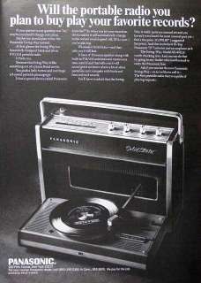   , vintage print advertising for Panasonic Solid State record player