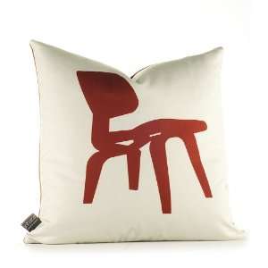  Inhabit 1946 Graphic Pillow   in Scarlet and Soy