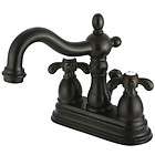 kingston brass oil rubbed bronze french country 4 center set