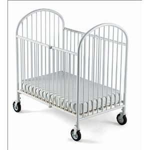  Pinnacle Steel Folding Crib Full Size in White by 