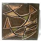 ROBERT PEROT VALLAURIS FRANCE STUNNING ABSTRACT THICK LARGE ART TILE 