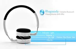 Rhapsody Wireless Foldable Bluetooth Headphone with Mic  
