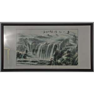  BK0108Y Framed Chinese Painting, Contemporary, China, Paint on Silk 