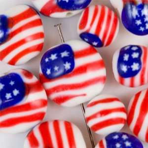  Assorted American Flag Beads Arts, Crafts & Sewing
