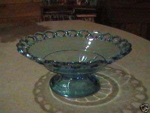 Imperial Lace Edge Blue Footed Bowl 8 1/2VGC  