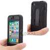 Hybrid Silicone Hard Case Cover With w/ Stand Holder For iPhone 4 4S 