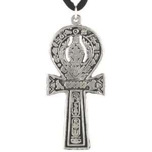 Ankh Cartouche Necklace Pendant Charm Wicca Wiccan Pagan Metaphysical 