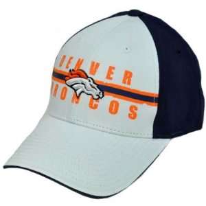   Licensed Printed Hat Cap White Navy Blue Orange Constructed Sports